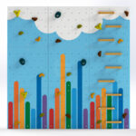 Kletterwand für Kinder LEZÚŇ / Farbenfroher Regenbogen